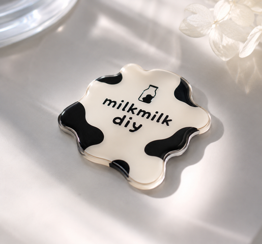 MILKMILK DIY cow-print acrylic accessory